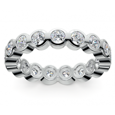 2.50 ct Bezel Set Round Cut Diamond Eternity Wedding Band Ring 2.50 ct Bezel Set Round Cut Diamond Eternity Wedding Band Ring